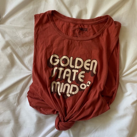 Amuse Society Golden State of Mind Muscle Tank - Picture 1 of 4